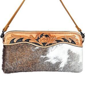 American Darling Hand-Tooled Leather Crossbody Bag